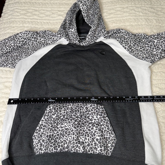Hooey Women’s Savannah Cheetah Black White XL Hoodie Yallternative Cowgirl Chic - Picture 5 of 8